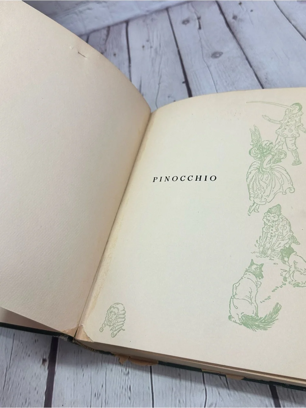 vtg 1924 Pinocchio D. collodi mayflower series hardcover illustrated children’s